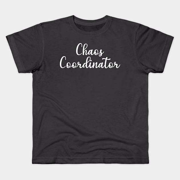 Chaos Coordinator Kids T-Shirt by animericans